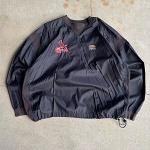 Vintage 90s Easton Cardinals Boxy Windbreaker